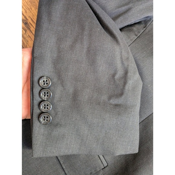 NWT Polo Ralph Lauren Men Charcoal Wool Suit Blazer 44R Pants 34W Unemmed - Picture 10 of 16